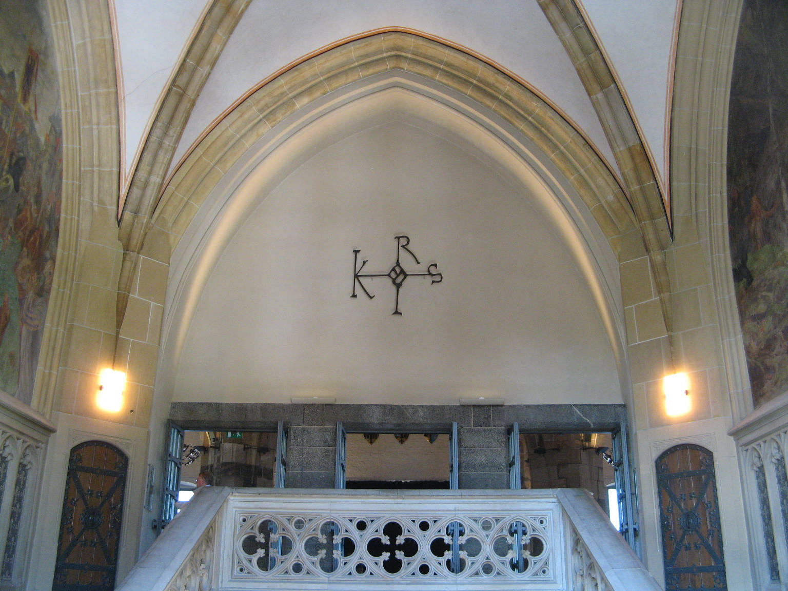 The staircase to the banqueting chamber
